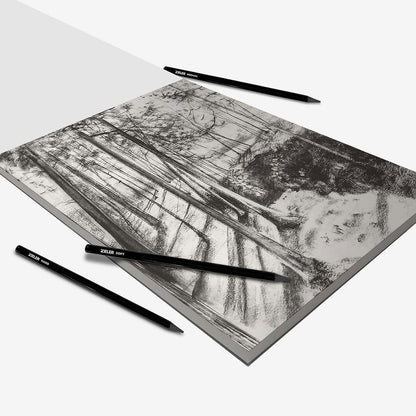 Zieler : Charcoal Drawing Pad : 150gsm : 30 Sheets : A4