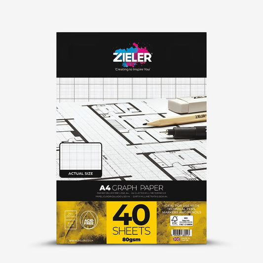 Zieler : Graph Paper Pad : 40 Sheets