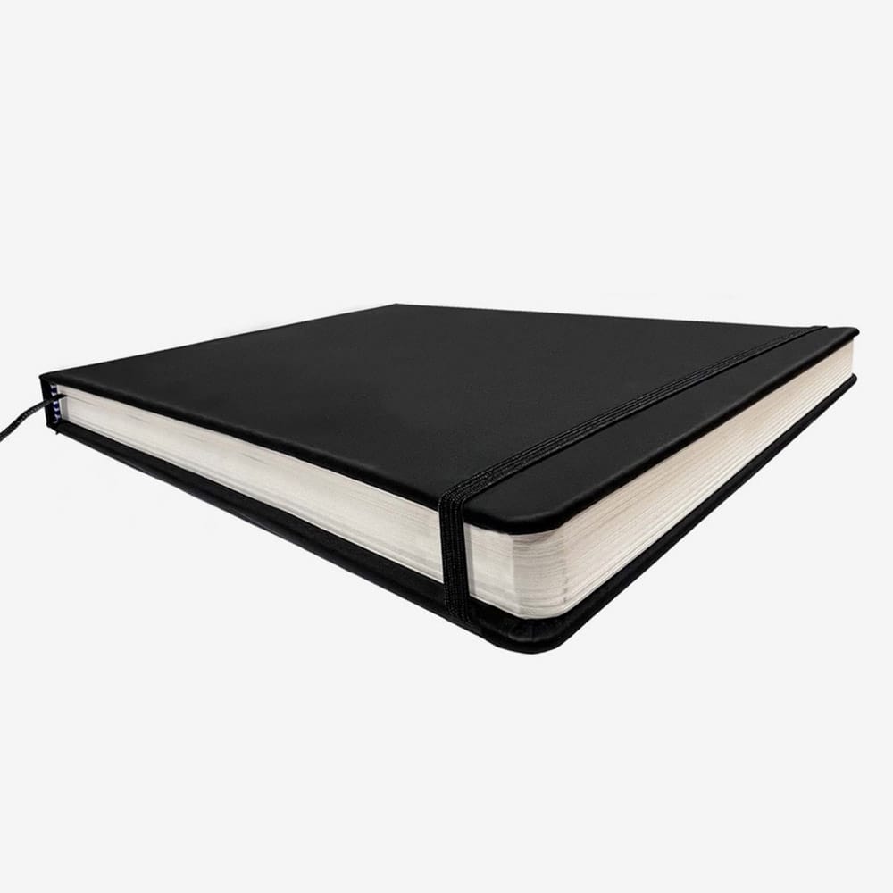 Zieler : Sketchbook Journal : 140gsm : 207x140mm : 80 Sheets : Landscape : Black