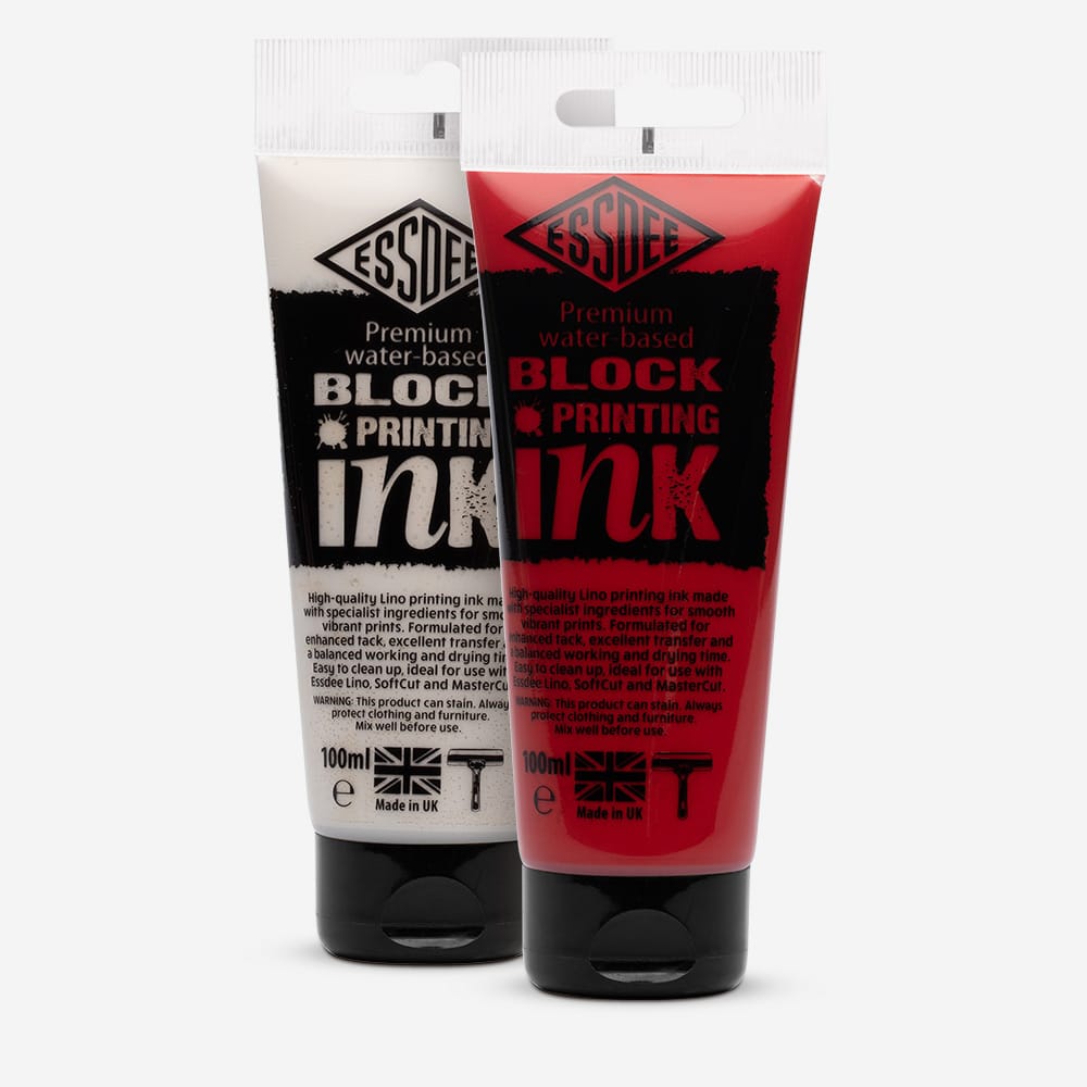 Essdee : Premium Block Printing Ink : 100ml : Set of 5 : Primary Colours