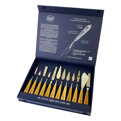RGM Palette Knives Box of 12 - Box Open