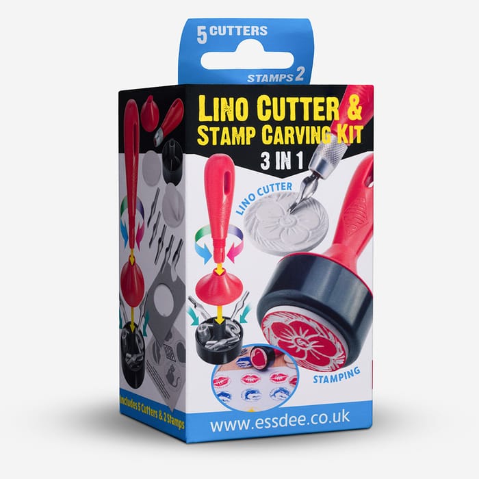 Essdee : Lino : Cutter & Stamp Carving Kit : 3 in 1