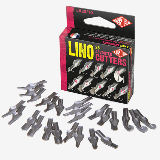 Essdee : Lino Carving Cutter Tips : 25 Assorted Tips : (10 Styles)