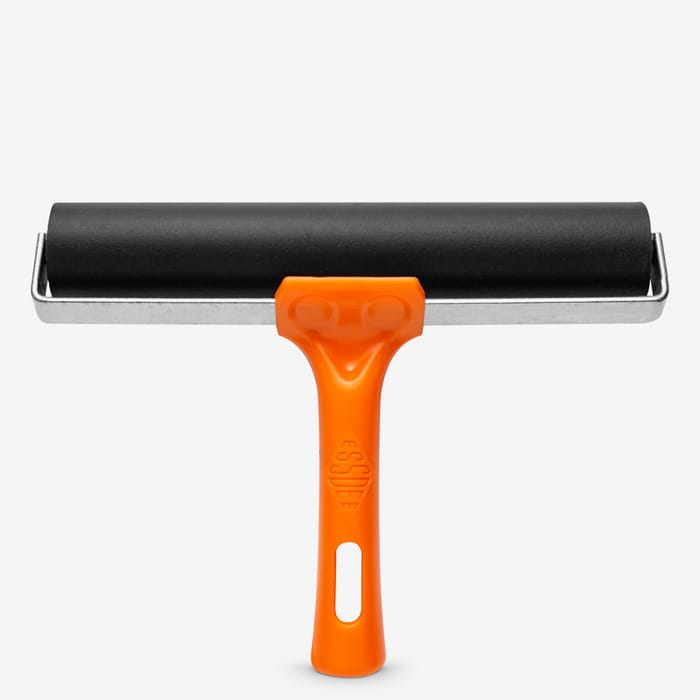 Essdee : Soft Roller / Brayer (Orange Handle) : 25 Shore