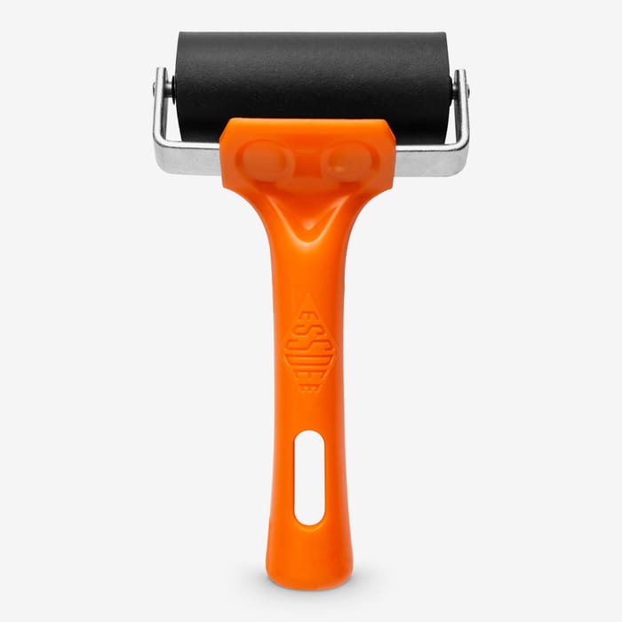 Essdee : Soft Roller / Brayer (Orange Handle) : 25 Shore