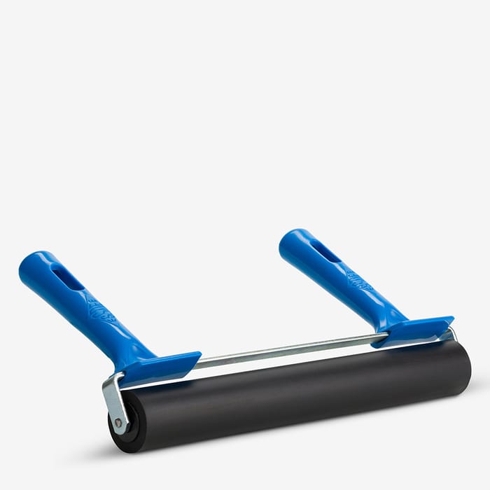 Essdee : Soft Roller / Brayer : Double Handle : 10in Wide (Approx. 25cm)