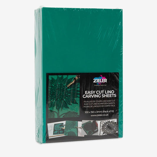 Zieler : Pack of 10 Easy Cut Lino Block : 3mm : A6