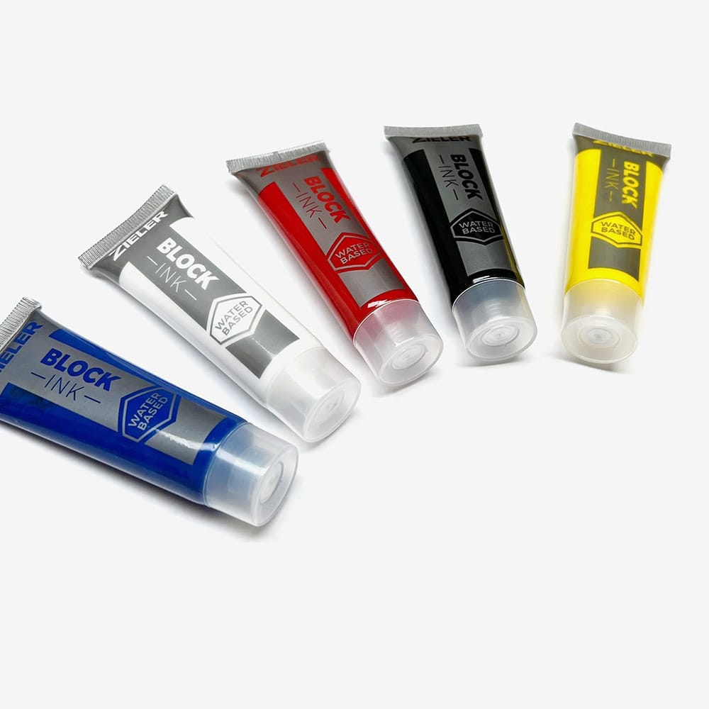 Zieler : Block Printing Inks : Water-Based : 38ml : Intense Colours