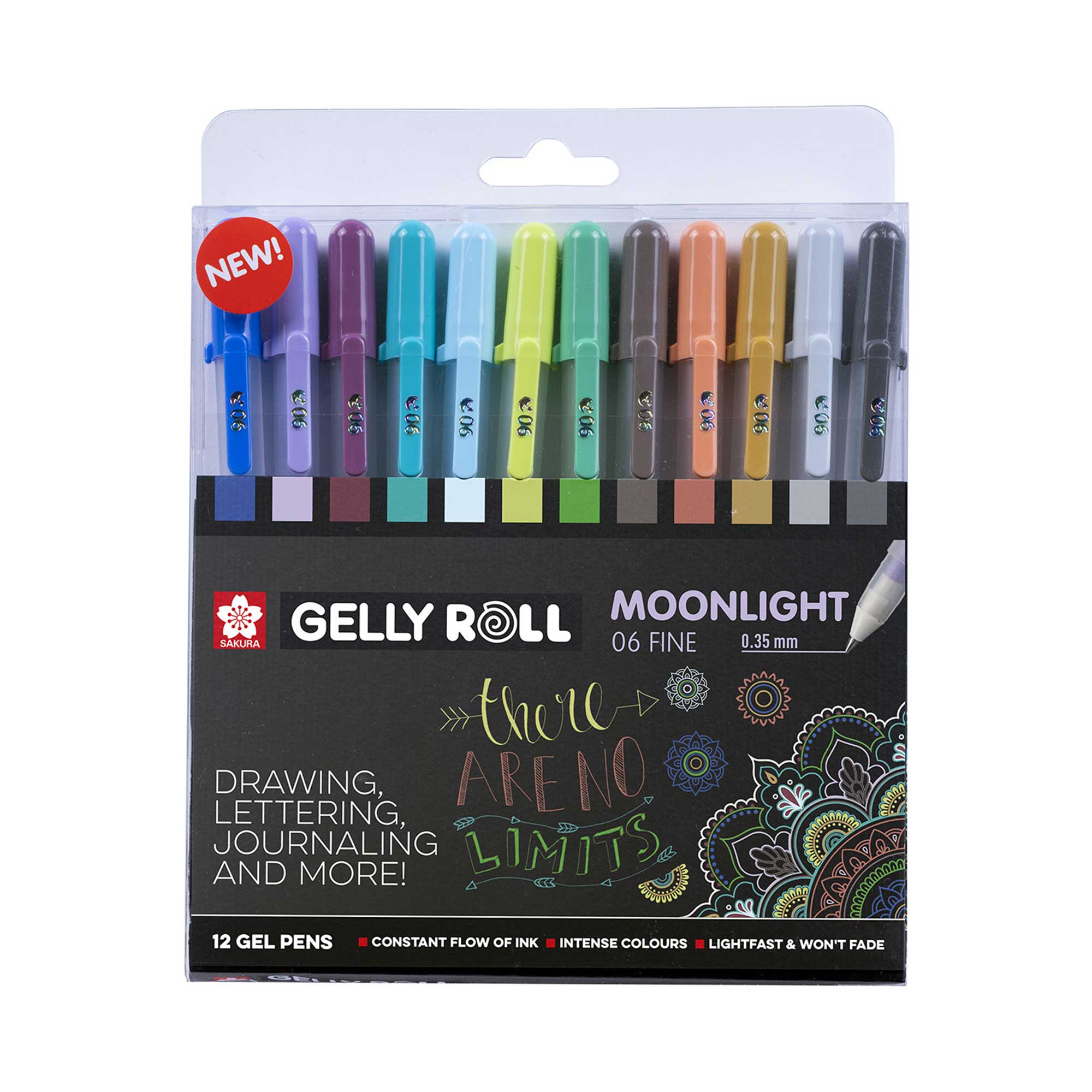 Sakura Gelly Roll - Moonlight Fine - Set of 12 Gel Pens