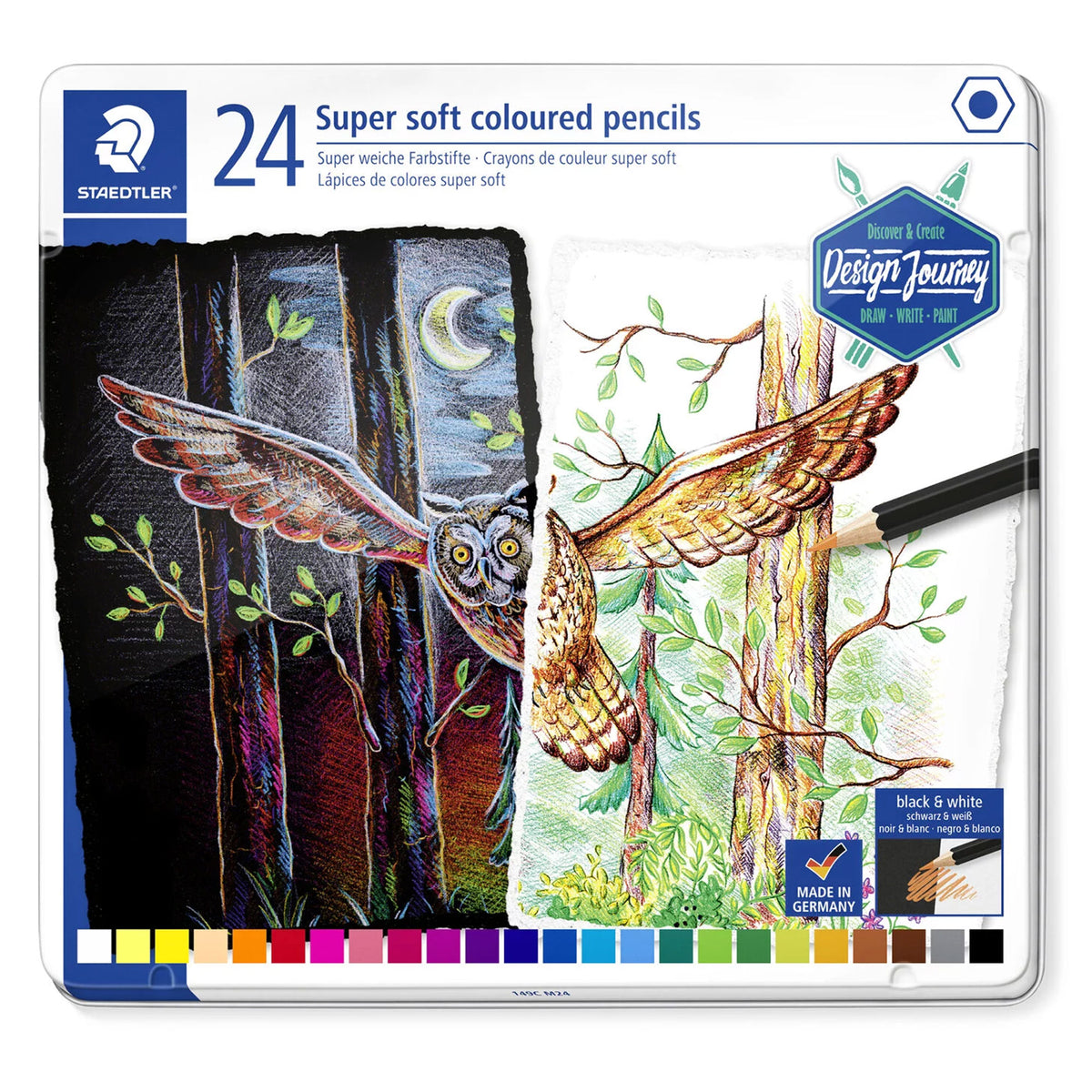 Staedtler Super Soft Coloured Pencils - Set 24