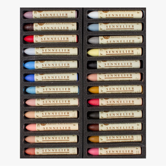 Sennelier Artists' Oil Pastels - Set of 24 - Portrait Assorted Colours