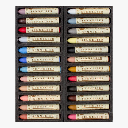 Sennelier Artists' Oil Pastels - Set of 24 - Portrait Assorted Colours