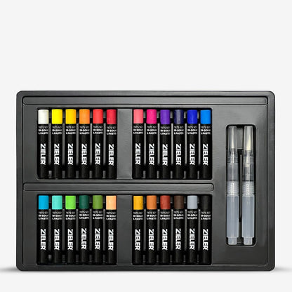 Zieler : Artists' Oil Pastels : Water-Soluble : Set of 24