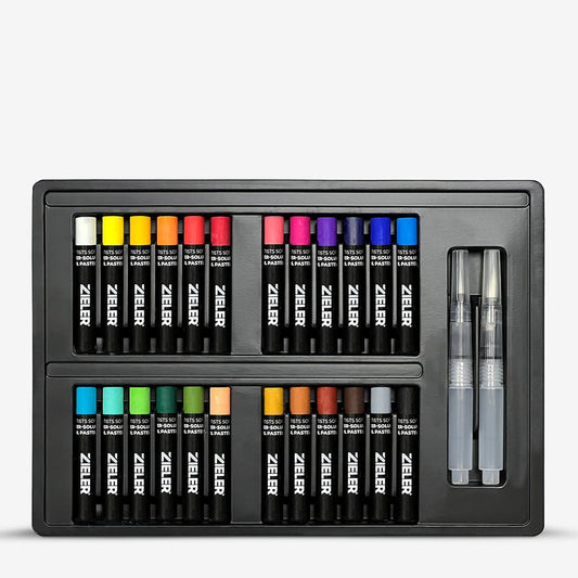 Zieler : Artists' Oil Pastels : Water-Soluble : Set of 24