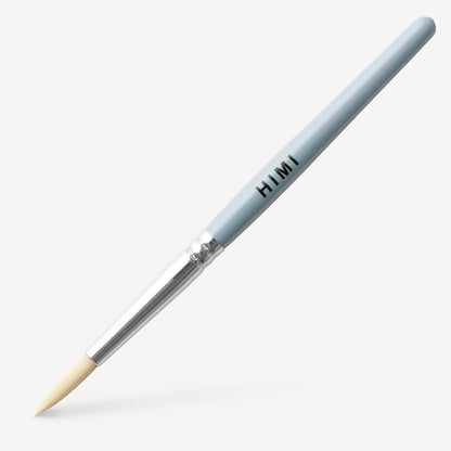 HIMI : Solid Watercolour : Set of 12 Half Pans : 1 Brush Included : Metallic : Metal Case : Silver