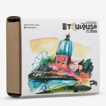 Roman Szmal : Aquarius : Mini Urban Sketchers : Half-Pan : Limited Edition : Toulouse USK Symposium : Set of 4