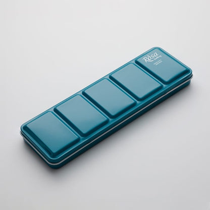 Rosa Gallery : Watercolour Paint : Full Pans : Romantic Set of 21 : Turquoise Metal Case