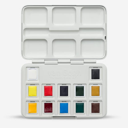 Royal Talens : Van Gogh : Watercolour Paint : Half Pan : Pocket Box Set of 12
