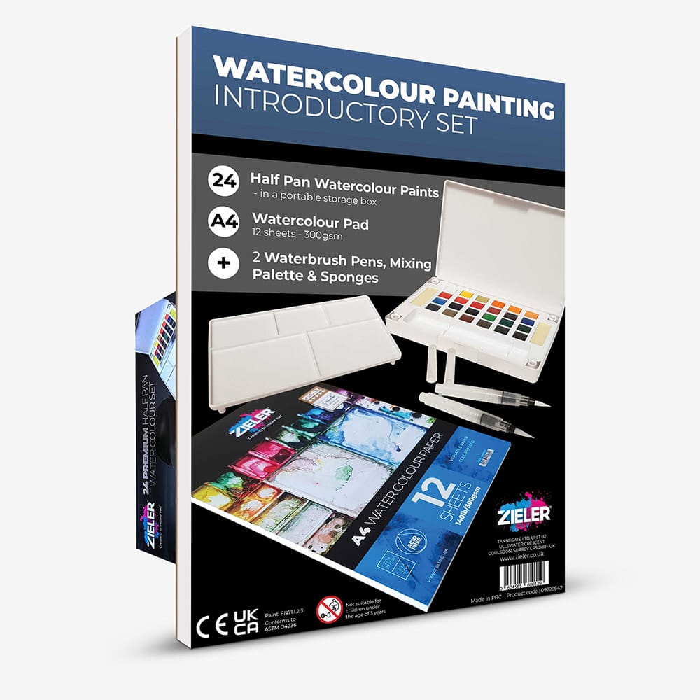 Zieler : Watercolour Painting : Introductory Set : Set of 30