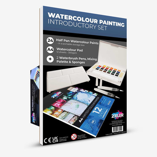 Zieler : Watercolour Painting : Introductory Set : Set of 30