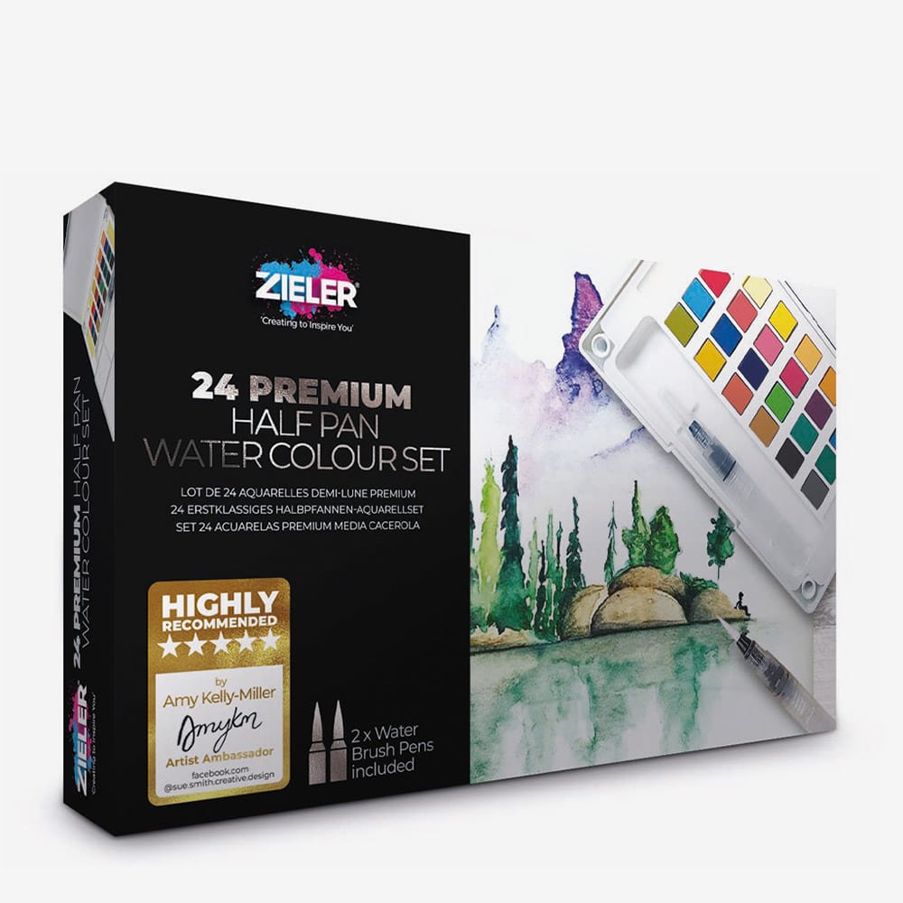 Zieler : Watercolour Painting : Introductory Set : Set of 30