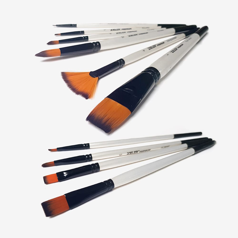 Zieler : Premium Watercolour Paint : Half Pan : Complete Set