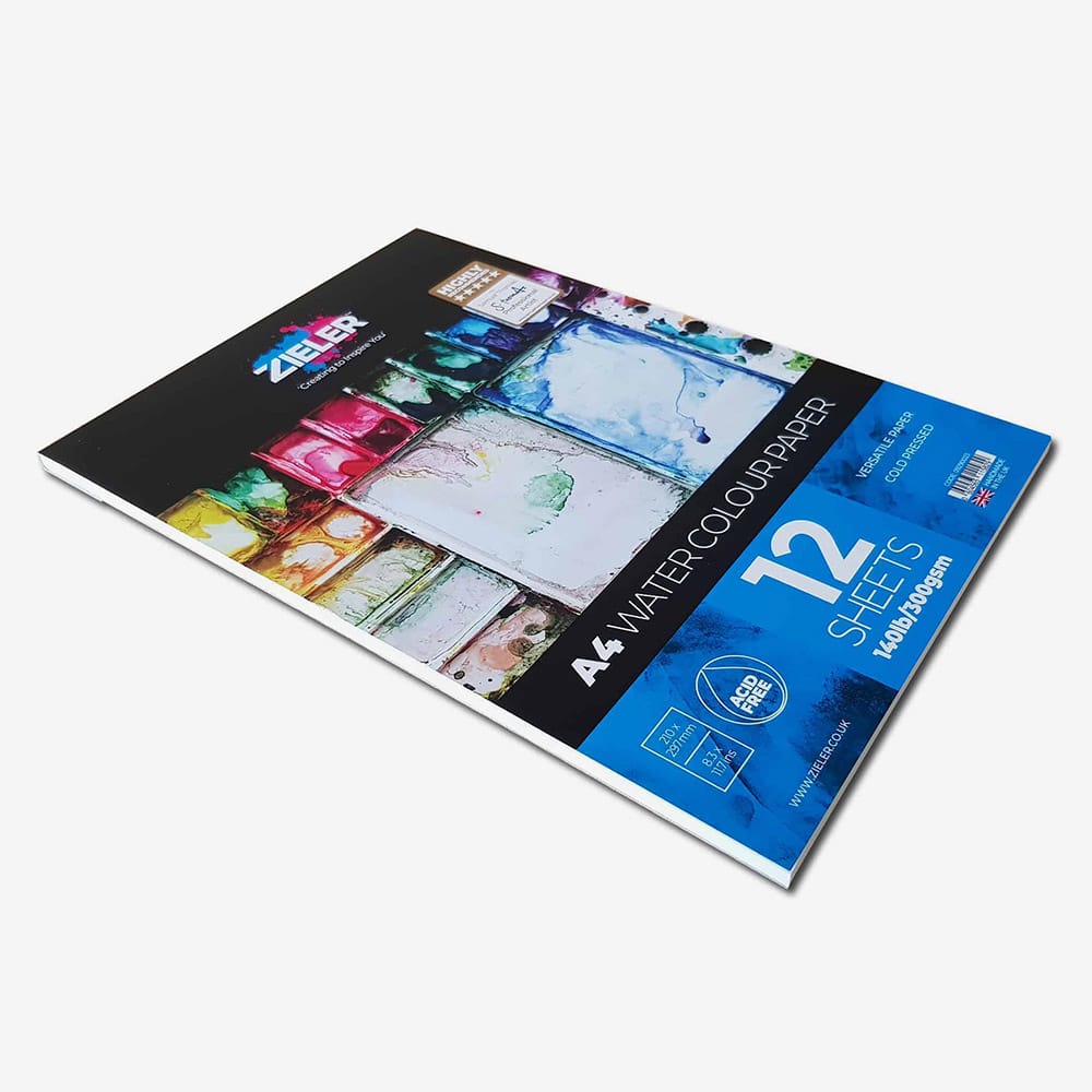 Zieler : Premium Watercolour Paint : Half Pan : Starter Set
