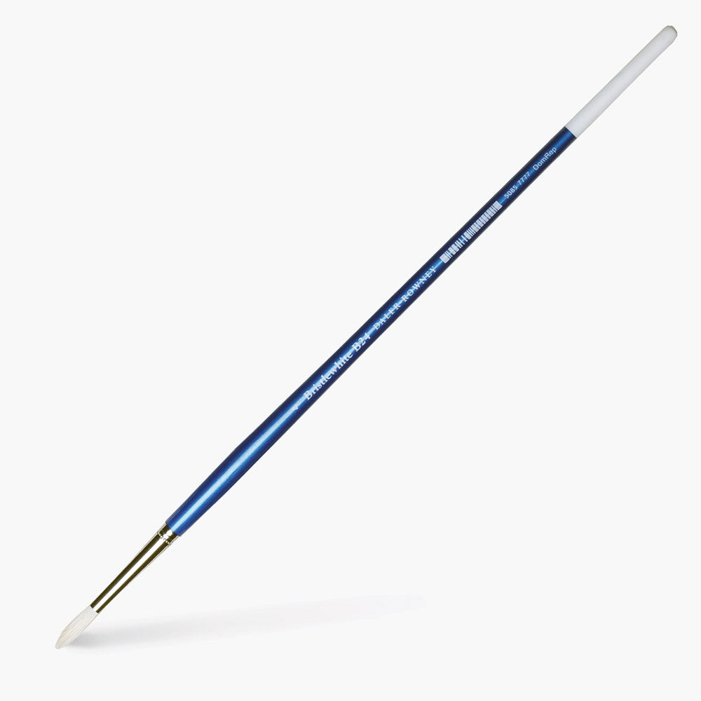 Daler-Rowney : Bristlewhite : Hog Bristle Brush : Long Handle : Series B24 : Round
