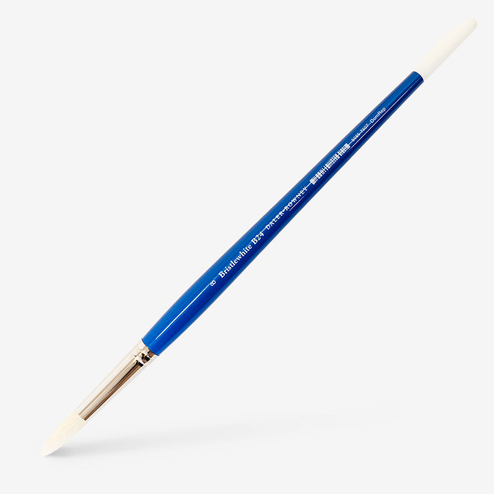 Daler-Rowney : Bristlewhite : Hog Bristle Brush : Long Handle : Series B24 : Round