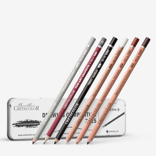 Cretacolor Tin Box Set of 6 Pencils