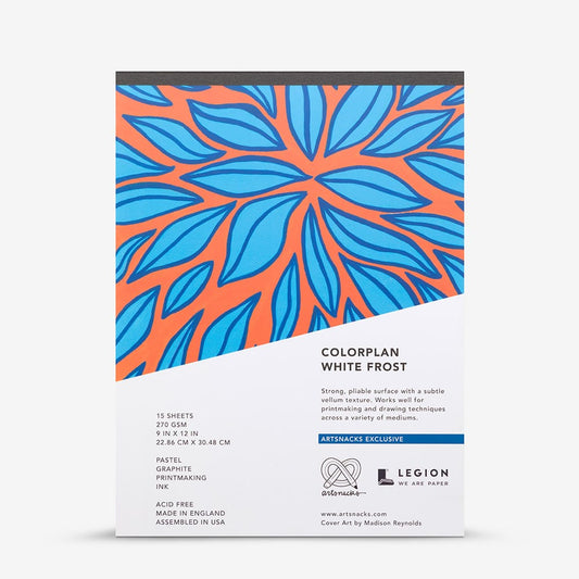 Legion : Colorplan Paper Pad : 9x12in (Apx. 23x30cm) : White Frost