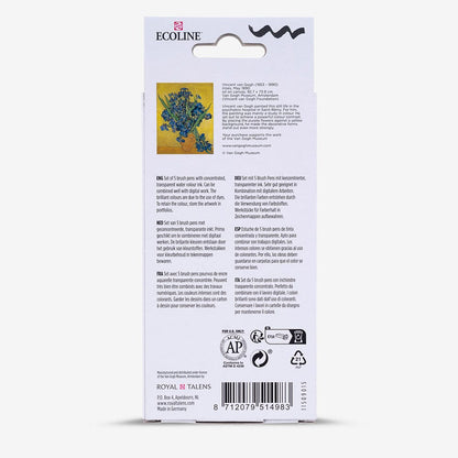 Royal Talens : Ecoline : Van Gogh Museum : Watercolour Brush Pen : Set of 5