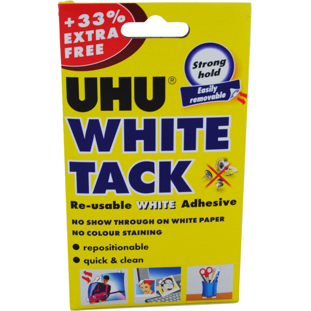 UHU White Tack Handy Pack + 33% Extra Free