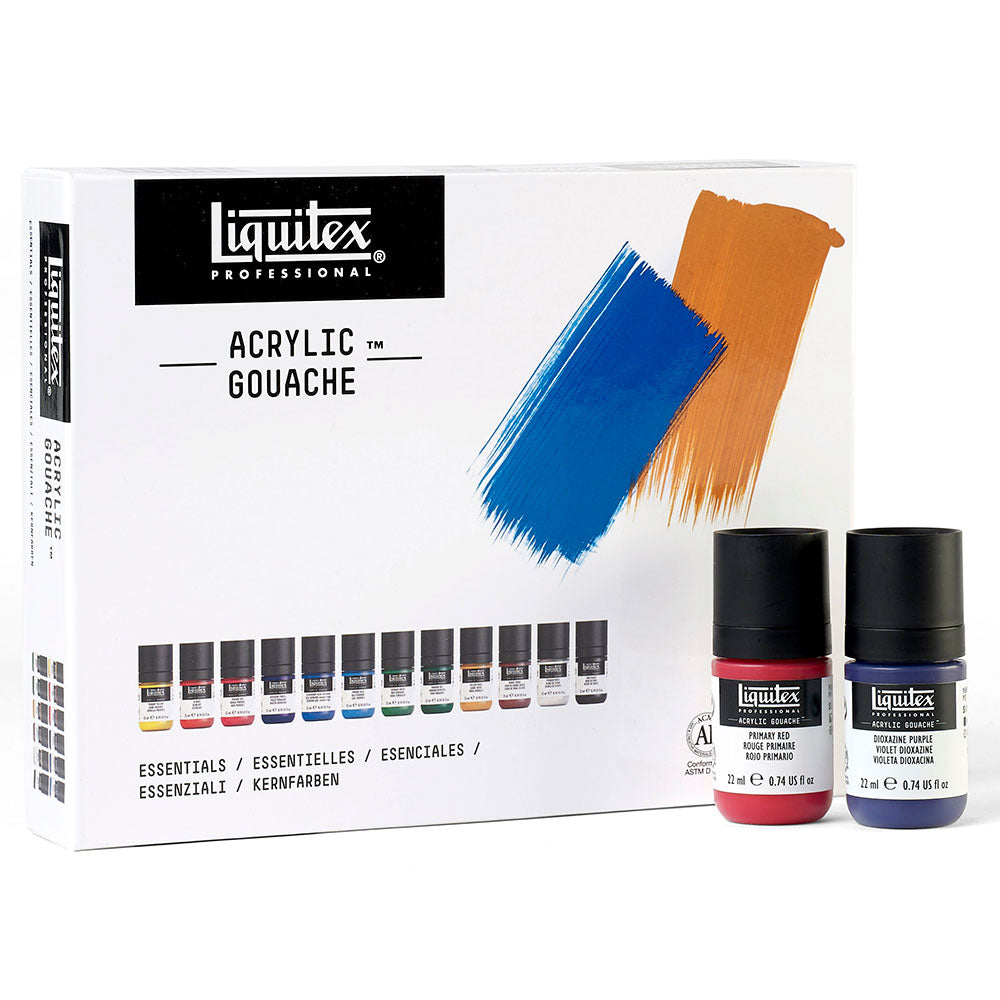 Liquitex Professional Heavy Body Acrylic Paint, 6 x 22ml (0.74-oz), Vibrant  Colors Set