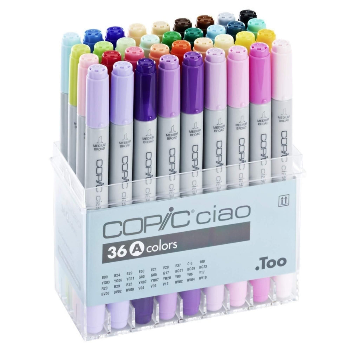COPIC Ciao Marker Set of 36 Colours Set A