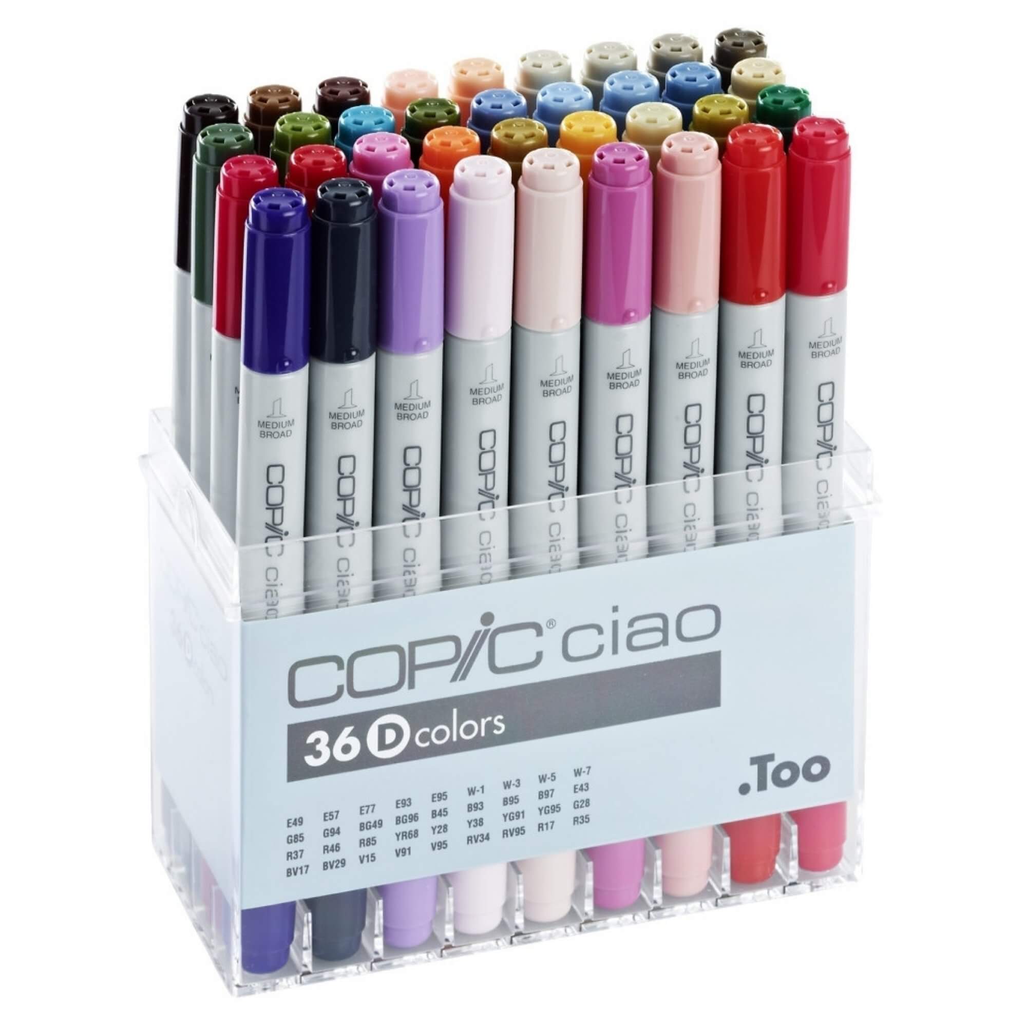 COPIC Ciao Marker Set of 36 Colours Set D
