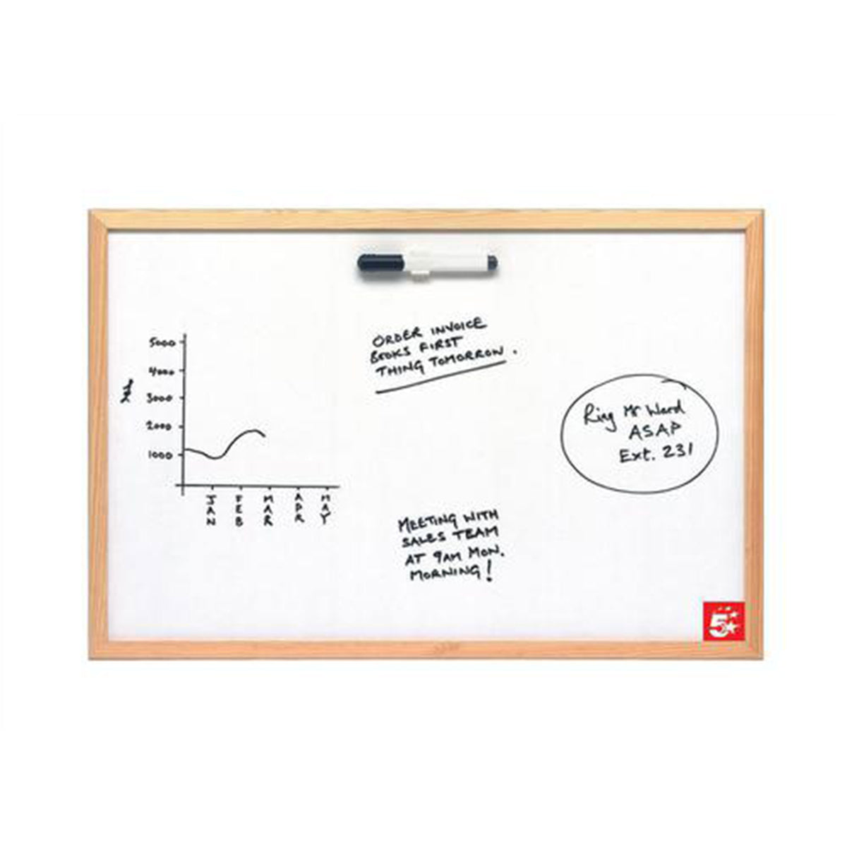 5 Drywipe Board 900 x 600mm