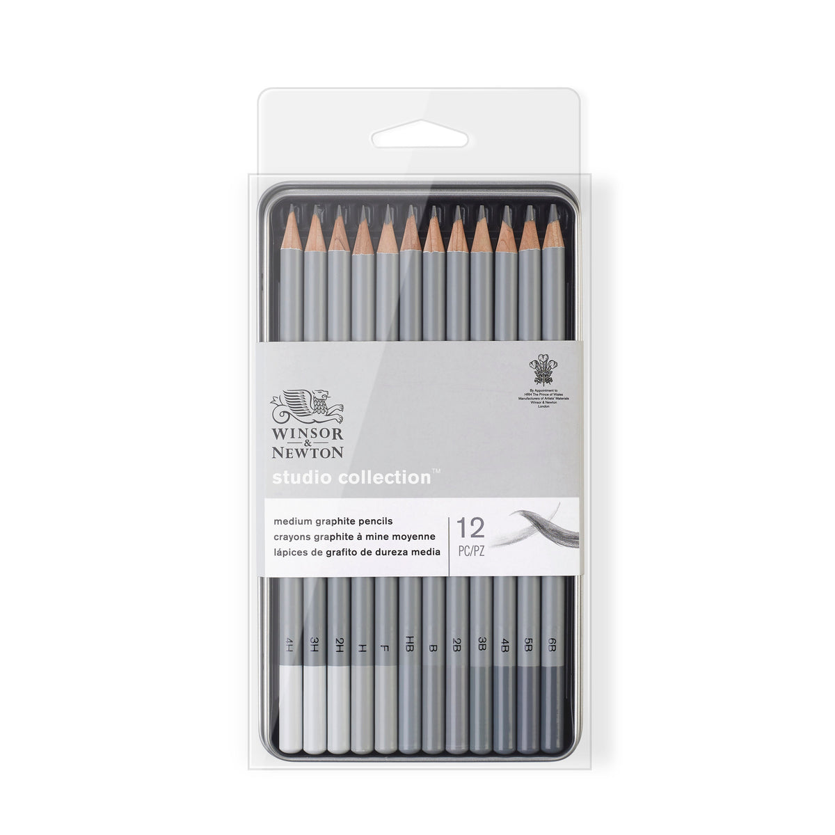Winsor &amp; Newton Studio Collection Medium Graphite Pencil x12