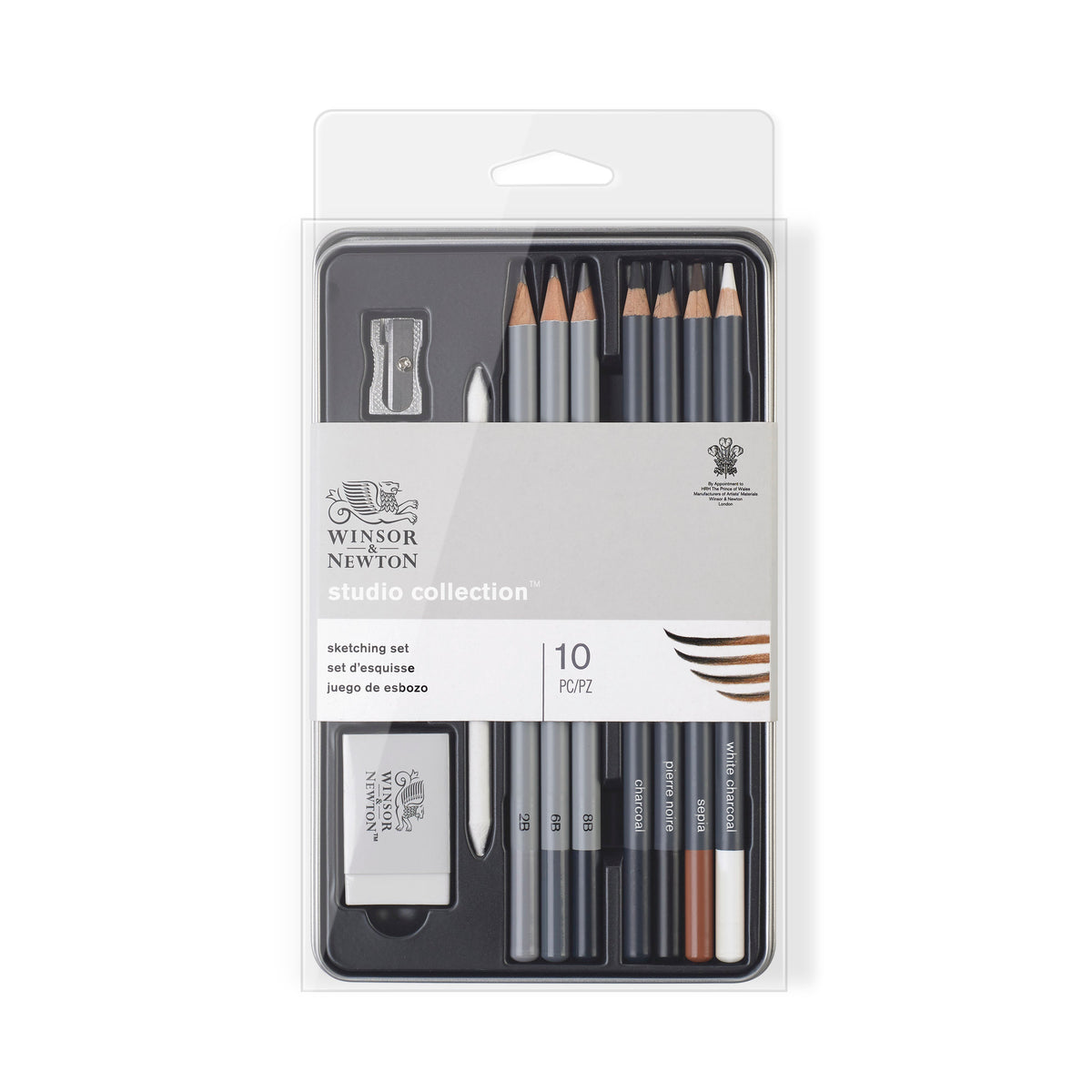 Winsor &amp; Newton Studio Collection Sketching Pencil Set of 10 pieces