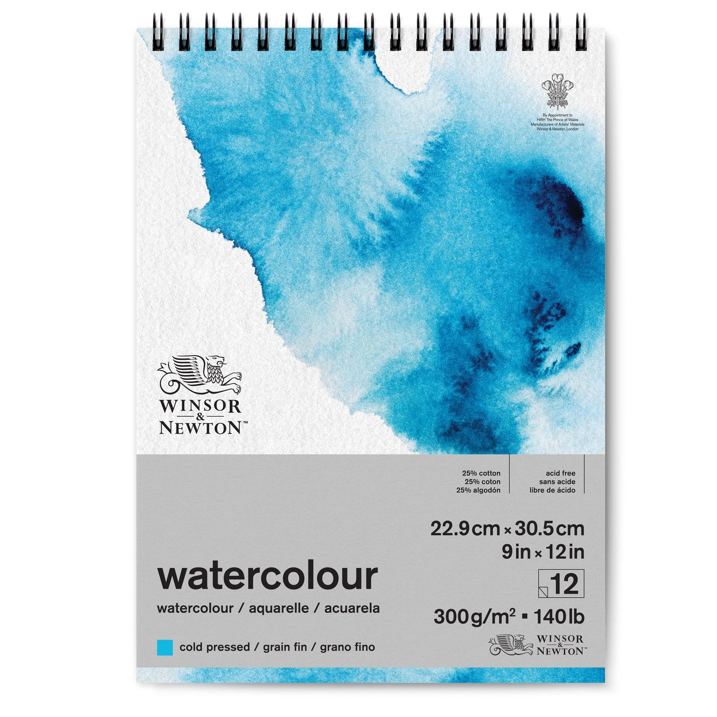 Winsor & Newton Watercolour Spiral Bound Pads -  140lb/300gsm