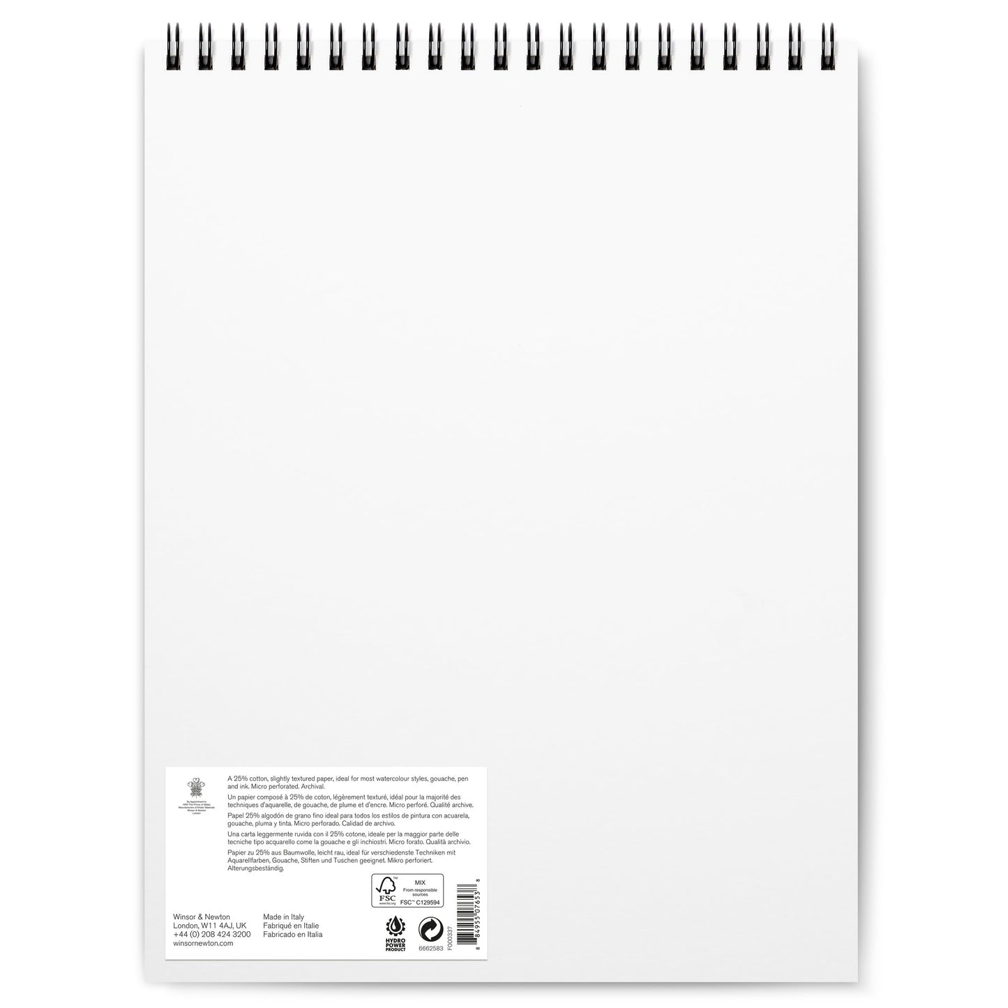Winsor & Newton Watercolour Spiral Bound Pads -  140lb/300gsm