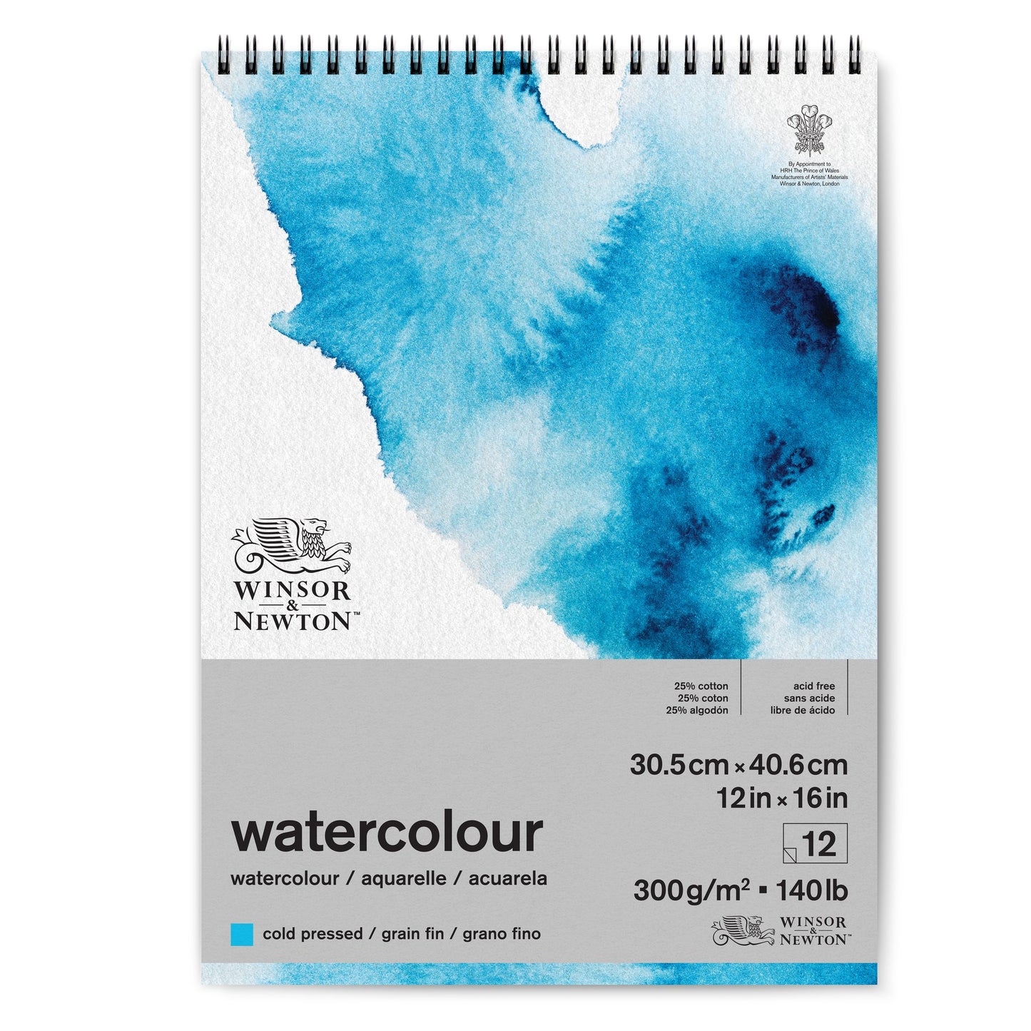 Winsor & Newton Watercolour Spiral Bound Pads -  140lb/300gsm