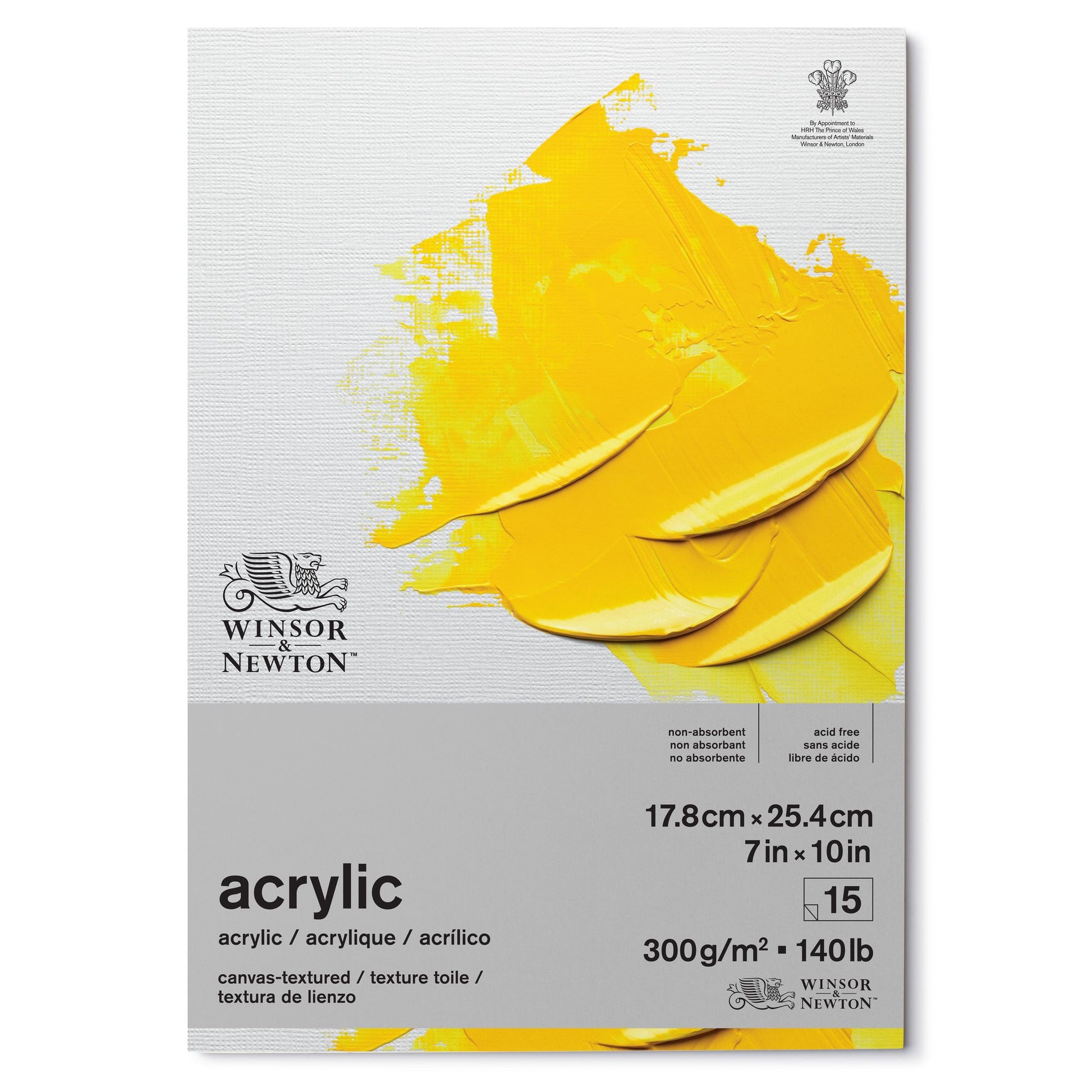 Winsor & Newton Acrylic Pads - 300gsm - 17.8cm x 25.4cm