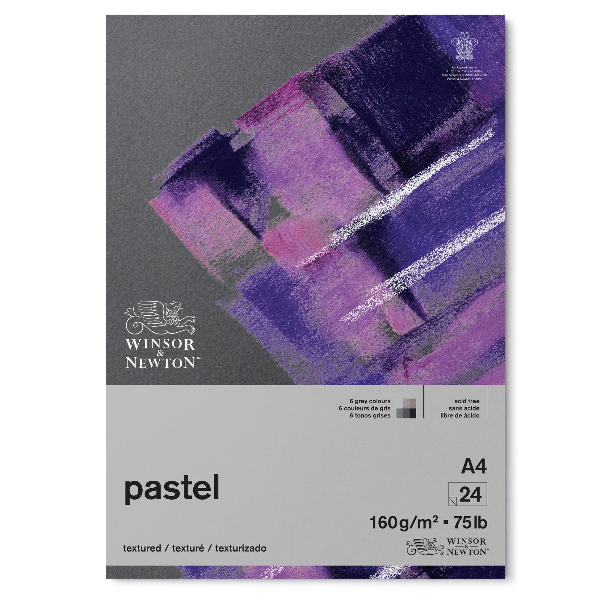 Winsor & Newton Pastel Pad Grey Colours - 160gsm - 24 Sheets - A4