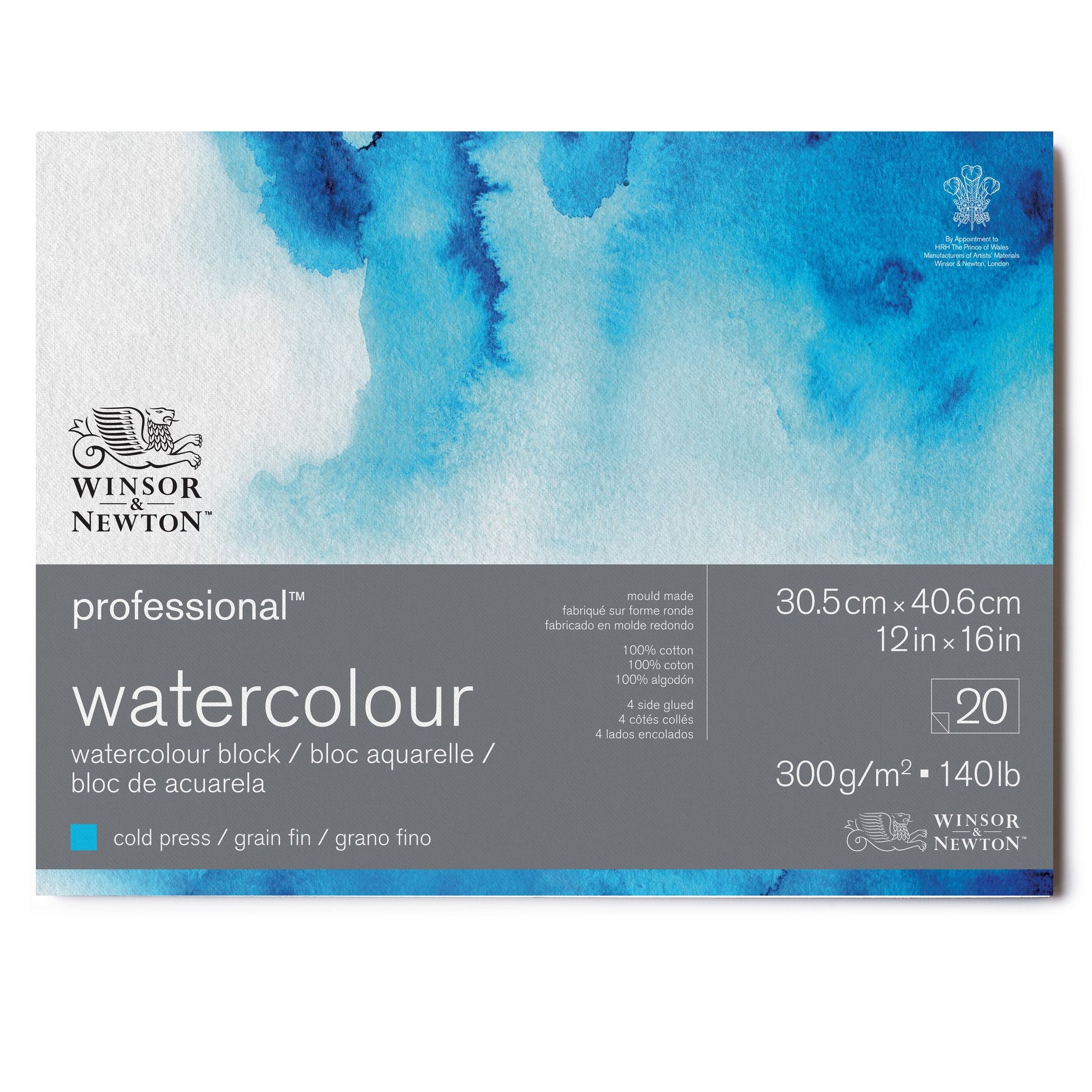 Professional Watercolour Blocks - Cold Pressed - 30.5cm x 40.6cm