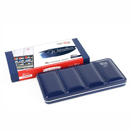Rosa Gallery Watercolour - 21 x Whole Pan Tin Set - Classic