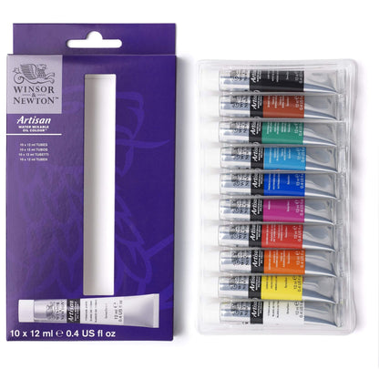 Winsor & Newton Artisan Oil Colours - Set of 10 x 12ml - Out of box
