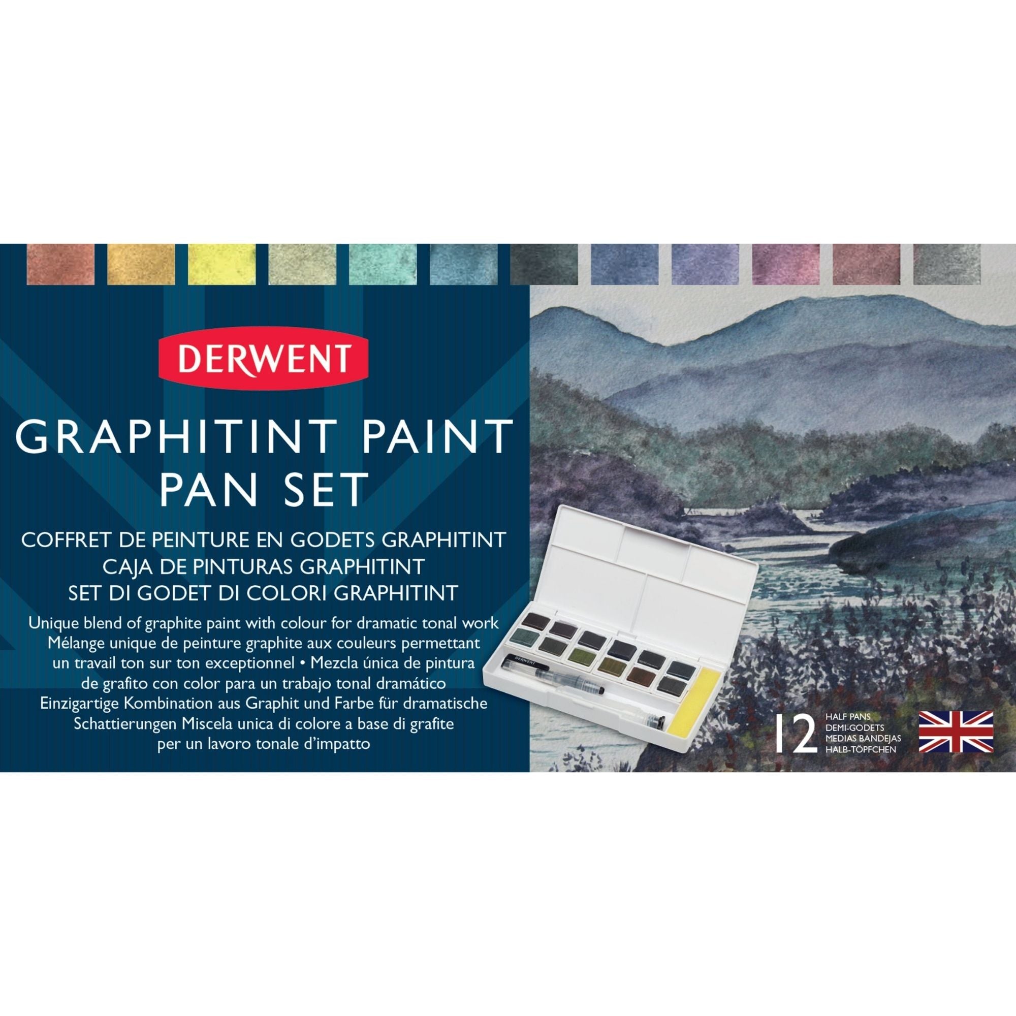 Derwent Graphitint Paint Pan Set Box