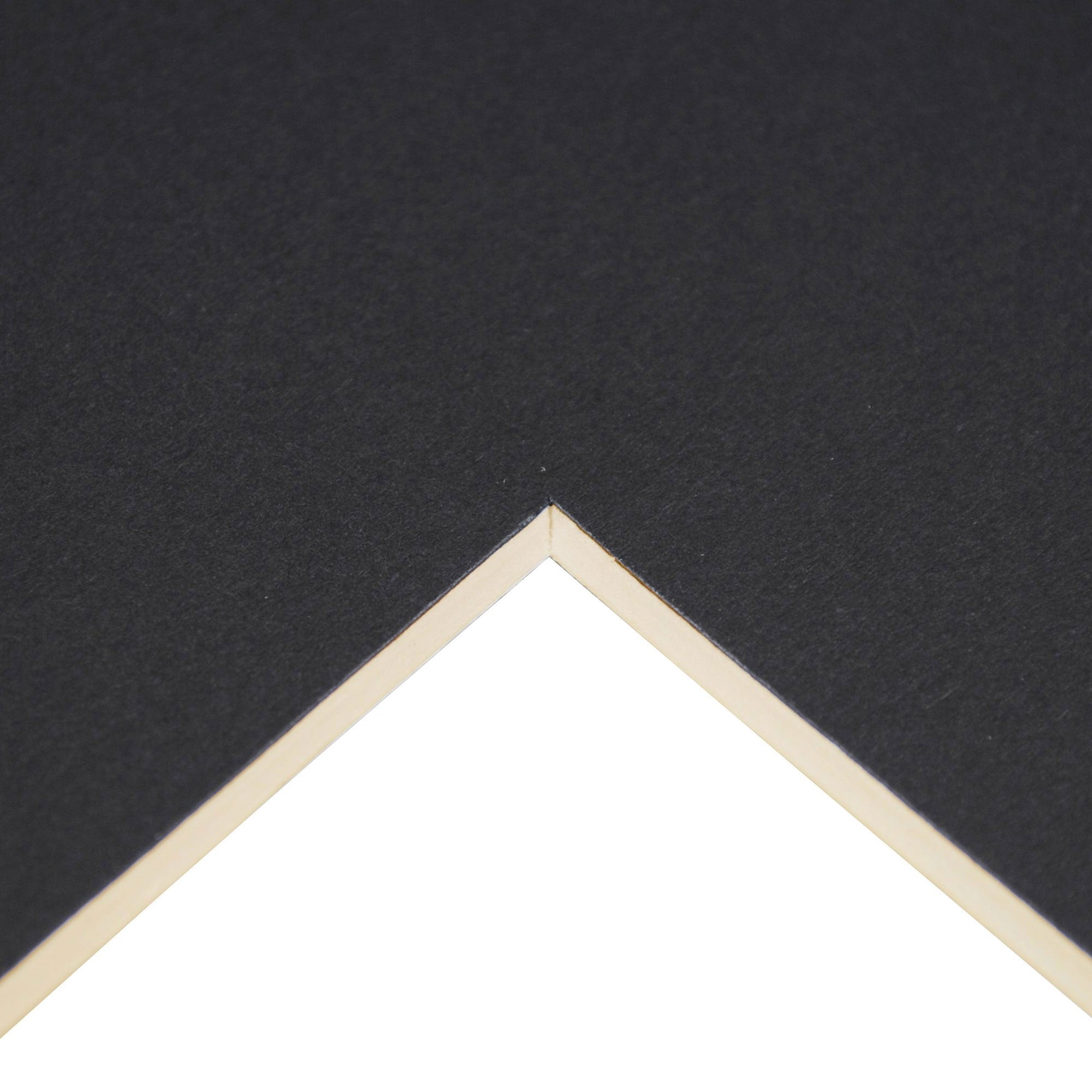 Daler-Rowney Studland Mount Board - Cream Core - A1 - Charcoal Black