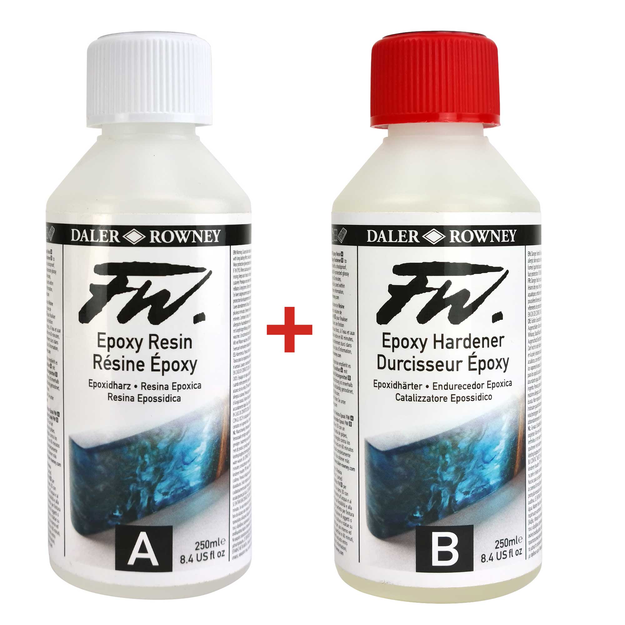 Daler-Rowney FW Epoxy Resin (A) and Hardener (B)